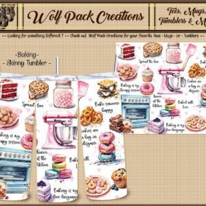 Beautiful Skinny Tumbler for the Baker in Your Life