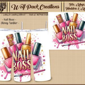 Flashy Skinny Tumbler for the Nail Stylist