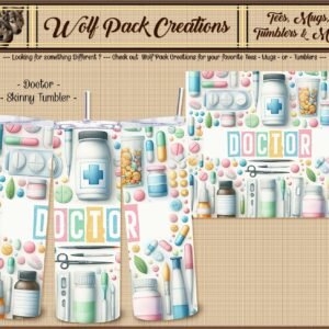 Beautiful Skinny Tumbler for the Physician