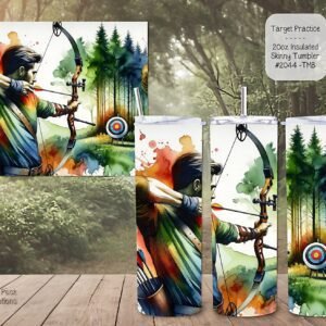 Perfect Companion for Archery: Stainless Steel Skinny Tumbler