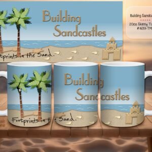 Beautiful Building Sandcastles Design on a Ceramic Mug