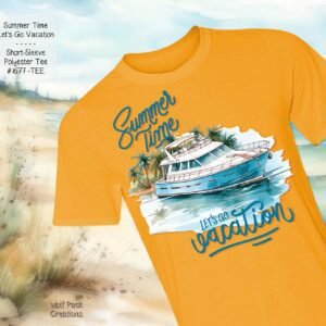 Beautiful Short Sleeve Shirt: Summer Time Vacation