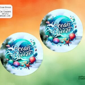 Beautiful Ocean Breeze Car Coasters