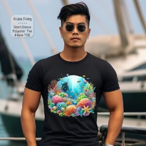 Beautiful Short Sleeve Shirt: Scuba Diving