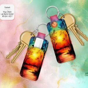 Sunset Lip Balm Keychain