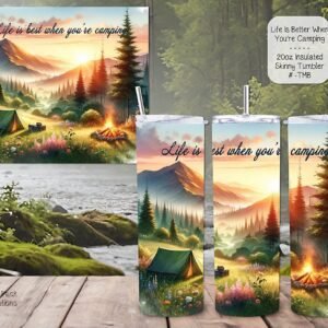 The Ultimate Stainless Steel Skinny Tumbler to Take Along on Camping Trips