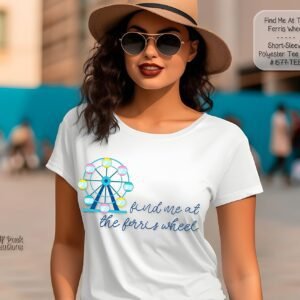Beautiful Short Sleeve Shirt: Meet Me at the Ferris Wheel