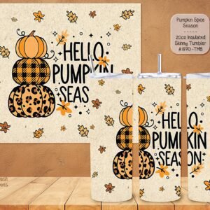 The Perfect Stainless Steel Skinny Tumbler: Hello Pumpkin Season