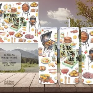 Beautiful Summer Grilling Design on a Skinny Tumbler