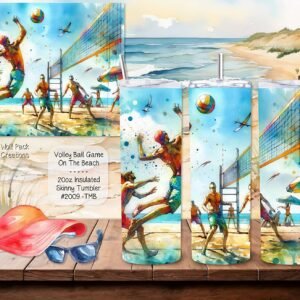 Stay Hydrated on the Volleyball Court with our Insulated Stainless Steel Skinny Tumbler