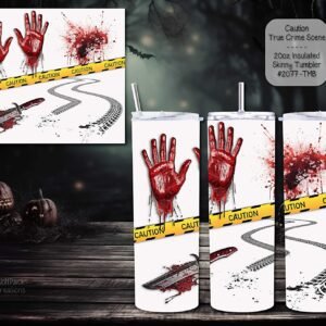 Stay Refreshed with the Stainless Steel Skinny Tumbler for True Crime Scene Enthusiasts