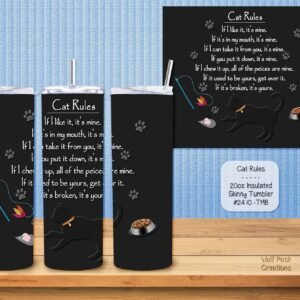 Insulated Stainless Steel Tumbler for Cat Lovers
