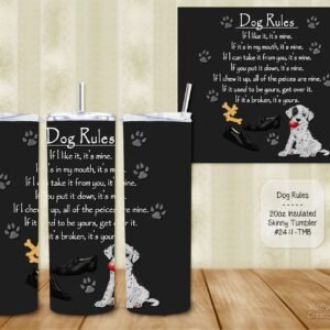 Insulated Stainless Steel Tumbler for Dog Lovers