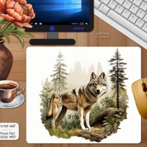 Forest Wolf Mouse Pad
