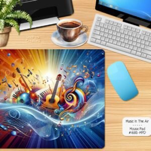 Music is in the Air Mouse Pad
