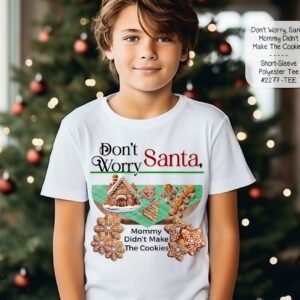 Celebrate the Holidays with Our Unisex Santa Cookies Short Sleeve Youth Shirt