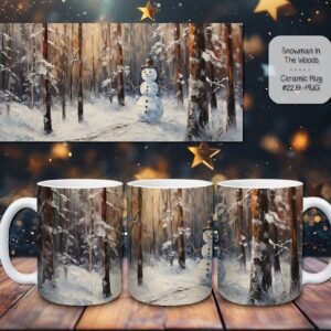 Charming Snowman Ceramic Coffee Mugs