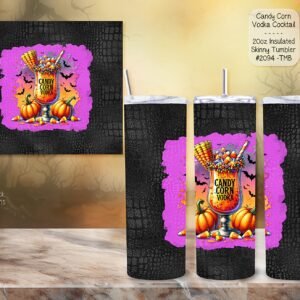 Enjoy Your Candy Corn Vodka Drinks in Style with the Stainless Steel Skinny Tumbler
