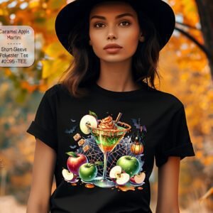 Stylish Unisex Short Sleeve Shirt in Caramel Apple Martini