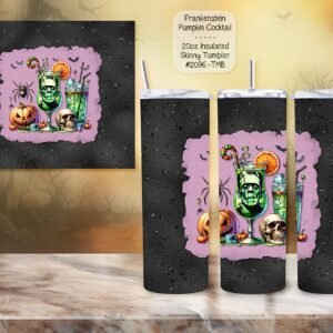 Stay Stylish with Our 20-Ounce Stainless Steel Skinny Tumbler – Perfect for Your Pumpkin Cocktails