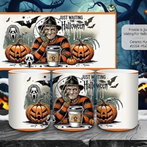 Beautiful Spooky Ceramic Mug: Freddie Cruger Halloween