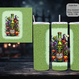Stay Refreshed with the 20-Ounce Goblin Beer Skinny Tumbler