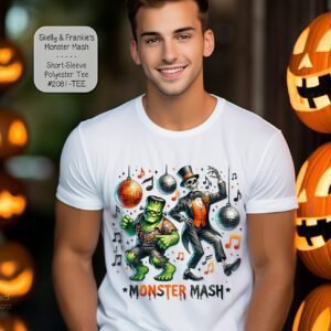 Beautiful T-Shirt Featuring Frankie and Skelly's Monster Mash