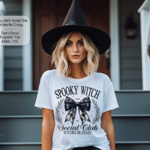 Classy Spooky Witch Social Club Short Sleeve Shirt