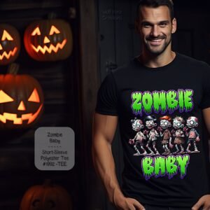 Zombie-Themed Unisex Short Sleeve Shirt: A Halloween Essential