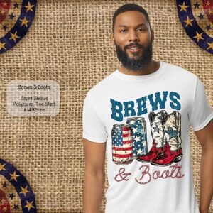 Beautiful Short Sleeve Shirt: Brews & Boots