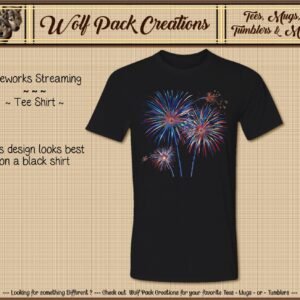 Beautiful Short Sleeve Shirt featuring Fireworks