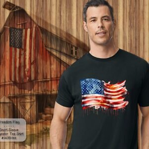Bittersweet Freedom Flag Short Sleeve Shirt