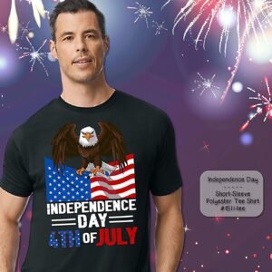 Beautiful Independence Day: 4th of July Short Sleeve Shirt
