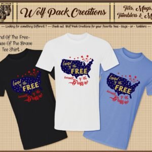 Beautiful T-Shirt Land of the Free Because of the Brave