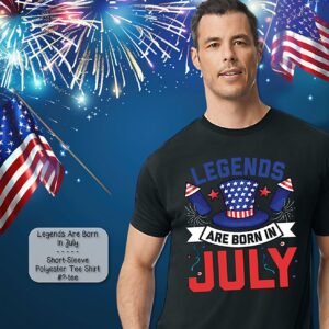 Beautiful Short Sleeve Shirt: Legends are Born in July