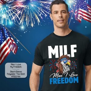 MILF: Man I Love Freedom on Short Sleeve Shirt
