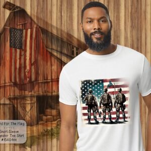 Beautiful Short Sleeve Shirt: Stand for the Flag