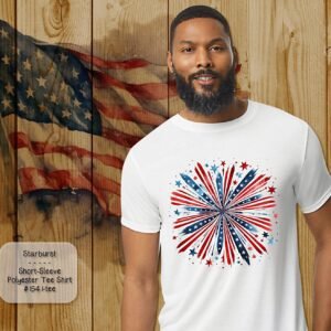 Beautiful Starburst Design on Short Sleeve Shirt