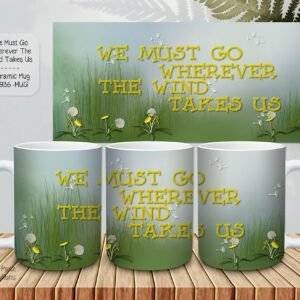 Charming Dandelion Puff Ceramic Coffee Mugs – Perfect for Every Sip