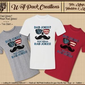 Cool Short Sleeve T-Shirt: Dad Jokes