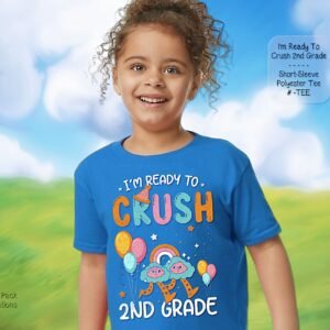 Stylish Youth Short Sleeve Shirt for 2nd Grade Students