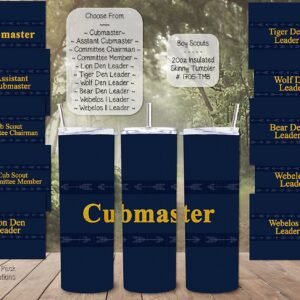 Personalizable Skinny Tumbler: Cub Scouts Leaders