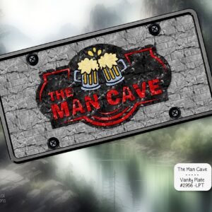 The Man Cave License Plate