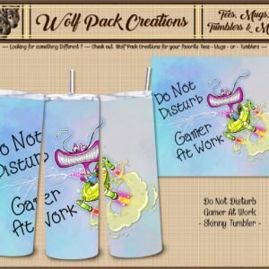 Do Not Disturb, Gamer at Work Beautiful Skinny Tumbler