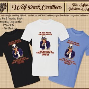 Powerful Short Sleeve T-Shirt Supports Voting