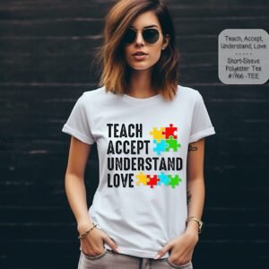 Beautiful Short Sleeve Shirt: Autism Awareness