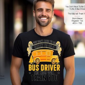 Unisex Short Sleeve Polyester Shirt for the Bus Driver