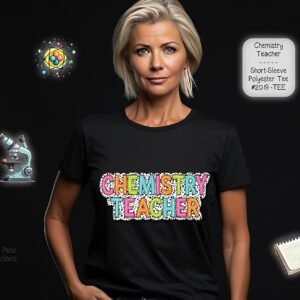 Unisex Short Sleeve Polyester Shirt for Chemistry Enthusiasts