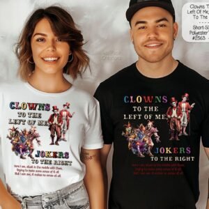 Unisex Polyester Short Sleeve Shirt: Make a Statement- Post Election Clowns and Jokers