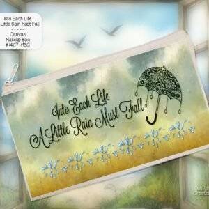 Rain Must Fall Zipper Pouch